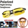 Sunglasses Mens Day and Night Driving Riding Rimless Anti Anti-glare Vision Eyewear Fashion Anti-uv Glasses