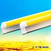 Anti UV T8 LED Tubes Yellow Safe Lights 60cm 2ft 9W AC85-265V Integrated Blubs 600mm 27000K Lamps NO Ultraviolet Protection Exposure Lighting Direct Sale from China