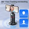 AXNEN 360 Rotação Acompanhamento Gimbal Estabilizador Monopé Desktop Rastreamento com Controle Remoto para Tiktok Live Pography 240229