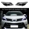 Auto Styling DRL Tagfahrlicht Streamer Blinker Anzeige Für Toyota RAV4 LED Scheinwerfer Montage 13-16 Front lampe Auto Teile