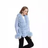 Fur coat womens spring cardigan fox fur sweater temperament knitted 240306