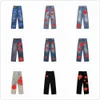 2023 Designer Heren Jeans Chromes High Street Paars voor Heren Borduurbroeken Dames Oversize Ripped Patch Hole Denim Straight CH Mode Street chic Slank 13 85