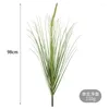 Decorative Flowers 1 PCS 98 Cm High Quality Artificial Plastic Reed Plant Green Grass Wedding Party Home Decor F701