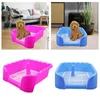 Vêtements pour chiens Toilettes pour animaux de compagnie Chiot Potty Plateau Outil de nettoyage de pipi entre le support de tampon