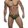 Badmode 2021 Heren Strand Zwembroek Sterpatroon Zwemshorts Laceup Slips Man Badpak Slip voor Heren Onderbroeken Badmode Kleding