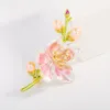 Broches SUYU plante fleur de pêche branche broche élégante fleur Simulation perle broche fleur mode vêtements broche