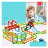 Model Building Kits Wholesale Roller Coaster Custom Set Kid Creative Diy Toy Tramway Rail Car Build Blocks Electric High Speed ​​Join DHGYC