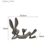 Decoratieve objecten Beeldjes Modern Minimalistisch Cartoon Bugs Bunny Hars Handwerk Ornamenten Veranda Woonkamer TV-kast Slaapkamer Desktop Home Decoraties