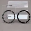 Titta på reparationssatser 37,8 mm keramiska Bezel Insert Parts Ring Mäns tillbehör 40mm Precision Retro Original Femte SEKE Series -fall