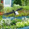 Gartendekorationen, Weißkopfseeadler-Statue, Wetterfahnen, robust, einzigartig, wasserdicht, dekorativ, rostbeständig, exquisiter Pfahl-Rocker