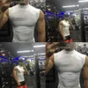 Canotte da uomo vendute Colore Dolcevita Bodybuilding Camicia senza maniche Allenamento fitess ad alta elasticità