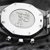 Relógio de pulso clássico relógio de pulso tático AP Steel King 26331 Mais elegante rosto azul relógio mecânico automático mostrador masculino 41 mm conjunto completo