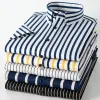 New Summer Men's Color Striped Shirt Business Casual Short Sleeve Shirt Fashion Trend High Quality Stretch