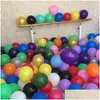 Wedding Decorations Shinning 12 Colors 10 Round Party Balloon Decoration Supplies 100Pcs/Lot Drop Delivery Events Dhbts