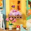 Mimari/DIY House Chrimas Hediyeleri Yeni DIY Ahşap Bebek Evi Model Bina Kitleri El yapımı 3D Minyatür Dollhouse Evi Bebekler için Oyuncak Gits K-062
