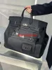 Äkta läder handgjorda handväska designer väskor bk50 tygväskor extra stora handväskor litchi mönster väska unisex stor kapacitet handhållen baghave logo hb4z