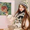 13 BJD Doll 60cm Bambole moda ragazza preppy Trucco firmato Compresi capelli Occhi Vestiti 31 Giunto mobile Regalo di compleanno Giocattolo 240306