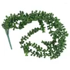 Decorative Flowers 5Pcs Artificial Succulents Hanging Plants Bulk 2.4FT Large Fake String Of Pearls For Wall Home Garden Decor(Unpotted)