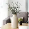 Decoratieve bloemen kransen 1 stks 35 cm kunstmatige boomtak simulatie pauw koraal plastic nep plant balkon decor diy bruiloft ho Dhb76