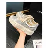 Dress Shoes Sparkling diamond sequin thick soled dirty shoes for women in spring 2024 Dong Jies same style small white sports and casual shoe versionH240306