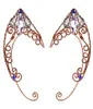 Boucles d'oreilles à Clip pour boucles d'oreilles, papillons, manchettes, ailes d'elfe, mariage, filigrane, bijoux en cristal féerique, elfes en zircon 2210144161211