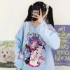 Tişörtler Siyah Kawaii T Shirt Kadınlar Uzun Kollu Tshirt Komik Karikatür Tshirt Sevimli Anime Top Tee Kadın Tshirt Kız Hayvan Y2K