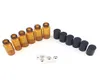 Portable 50pcslot 5ml Mini Roll on Bottle Pragrance Perfume Amber Brown Bottles Offical Oil Steel Roller Ball8368622