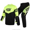 Livraison gratuite 180 Revn maillot pantalon Enduro équipement ensemble MX Combo tenue hommes vtt BMX Dirt Bike costume cyclisme tout-terrain bleu Kits