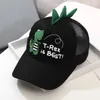 Berretti da ballo Bambini Neonati maschi Ragazze Dinosauro Berretto ricamato Moda Estate Ombra con visiera Protezione solare per esterni Cappelli da sole Unisex Gorro 2024