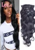 Full Head Clip In Human Hair Extensions Natural Black Hair Clip In 100140g Peruvian Body Wave Hair Clip in Extensions7874298