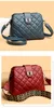 HBP Women's Bag 2024 New Women Diamond Lattice Single Shoulder Black Crossbody Bag Enkel och mångsidig stor kapacitet Tre lager Mother Bag