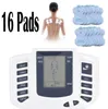 Estimulador elétrico corpo inteiro relaxar terapia muscular massageador massagem pulso dezenas acupuntura máquina de cuidados de saúde 16 pads9874720