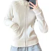 Chemise de sport à capuche en velours Double face pour femmes, coupe verticale épaisse, fermeture éclair, veste de baseball polyvalente à la mode