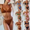 Shencai 2021 nuovo costume da bagno bikini sexy in tessuto pit femminile jh009