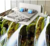 Benutzerdefinierte 3D-Bodenwandbilder, HD-Wasserfalllandschaft, Bodenfliesen, Malerei, Schlafzimmer, Wohnzimmer, PVC, wasserdicht, Tapetenaufkleber 9242873