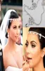 2022 Kim Kardashia Wedding Bridal Hair Tiarry Tiaras kryształowe opaski na głowę Corona Rhinestone Hair Pins Wedding 7938095