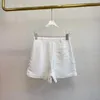 Pantaloncini da donna 2024 Ricami bianchi Eleganti Casual da donna di alta qualità
