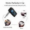 X6 Bluetooth -mottagare Auto Car Adapter Aux Kit Support TF Card A2DP Audio Stereo Bluetooth Handfree Mottagare för iPhone