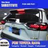 Feu arrière Streamer clignotant indicateur accessoire d'éclairage pour Toyota RAV4 feu arrière LED 20 21 feux de marche arrière de frein feux arrière