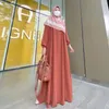 Ethnic Clothing Modest Casaul Abaya For Muslim Women Dresses Turkey Arab Dubai Prayer Long Sleeve Maxi Robe Femme Islam Jalabiya Caftan