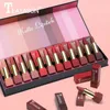 Lippenstift 6/12PCS Frauen Mode Matt Flüssigen Lippenstift Set Sexy Rot Kürbis Samt Lipgloss Langlebig Wasserdicht Schönheit werkzeug Makeups