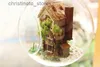 Architektura/DIY HOUSE DIY Glass Ball Doll House Model Zestawy budowlane drewniane mini ręcznie robione miniaturowe dla lalek