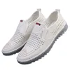 Casual Spring New Trend Versatile Online for Men's Anti Slip Soft Sole Breathable Leather Shoes