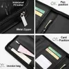 Money Clips Customized A4 Business Padfolio File Folder Portfolio Pu Leather Briefcase With Calculator Notebooks Card Holder Office Document L240306