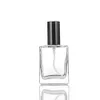 5 pièces 10 pièces 15 ml 30 ml 50 ml clair Mini échantillon rechargeable parfum vaporisateur verre atomiseur bouteille avec couvercle noir doré argent 240229