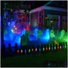 LED Strings Strings LED Décorations d'Halloween en plein air Lumières 1020 Citrouille Araignée Chauve-souris Skl Guirlande Lumineuse À Piles Pour La Partie Intérieure Dh8Td