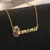 SIMONA Necklace Customized Fashion Stainless Steel Name Necklace Personalized Jewelery Deadly Woman Pendant Nameplate Gift 240221