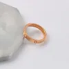 Anello originale 1to1 Cartres Chaopai KA Family LOVE in oro 18 carati Oro classico 18 carati con diamante Produttore JXC7