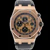 Montre-bracelet haut de gamme Montres-bracelets populaires AP Royal Oak Offshore Montre mécanique automatique en or rose 18 carats pour homme 26470OR Montre de luxe d'occasion 26470OR OO A002CR.01