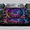 Car Seat Covers Colorful Mandala Design Pattern Set Of 4 Non-skid Auto Front And Back Vehicle Cushion Easy Install